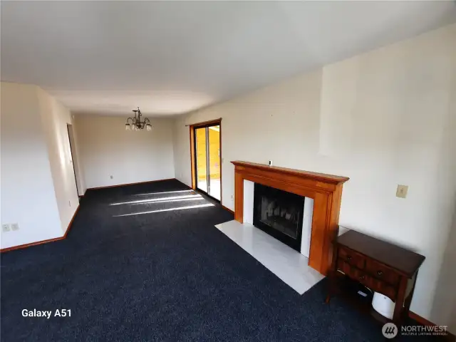 Upstairs living and dining