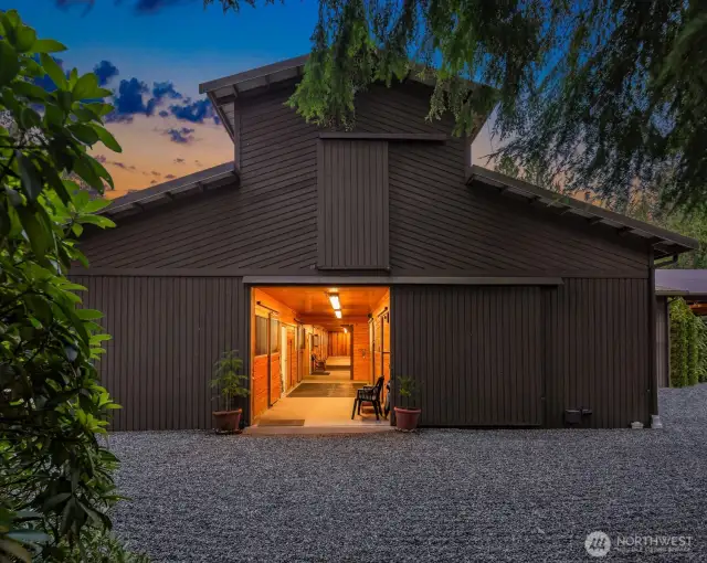 Easy walk to a very special barn with everything you need.