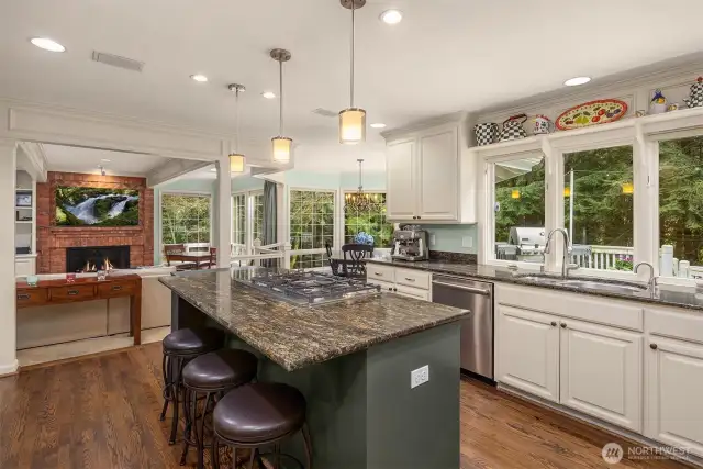View of Kitchen, Great Room and Nook