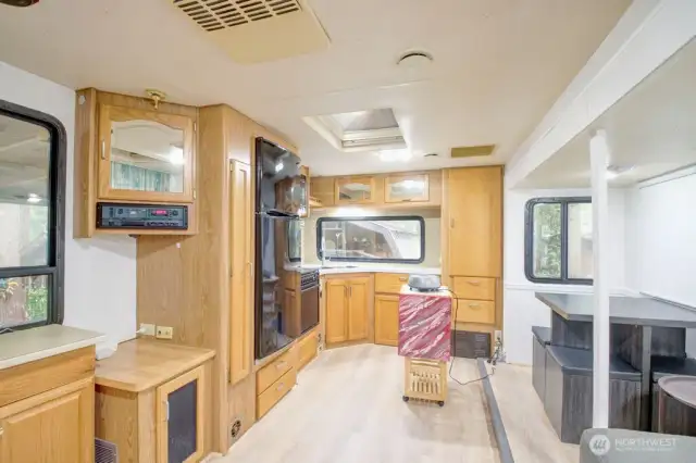 Kitchen and dining area