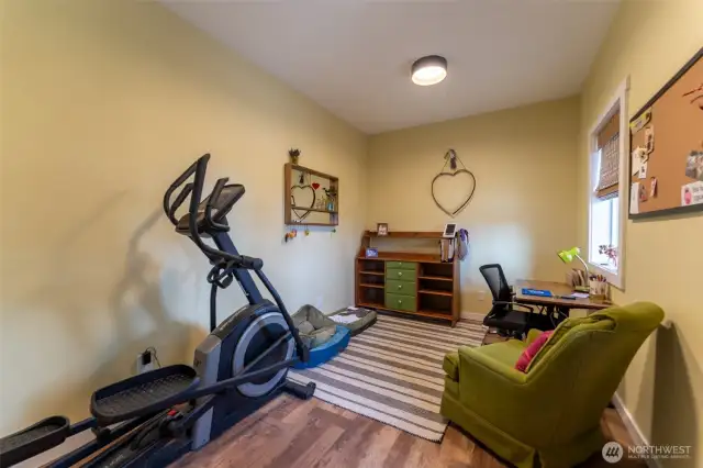 Office/bonus room built into the crawl space - exterior access only
