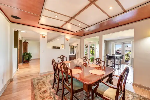 Large charming dining room is full of character!