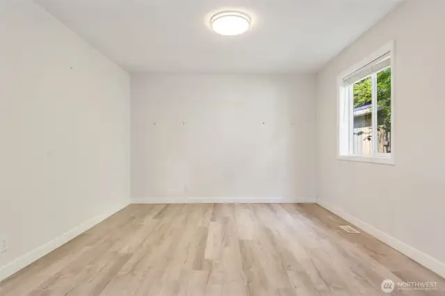 Expansive eating area off of kitchen, could also function as a work from home office or workout area.