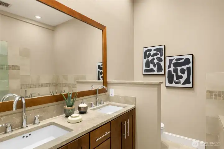Primary Bath with dual vanities