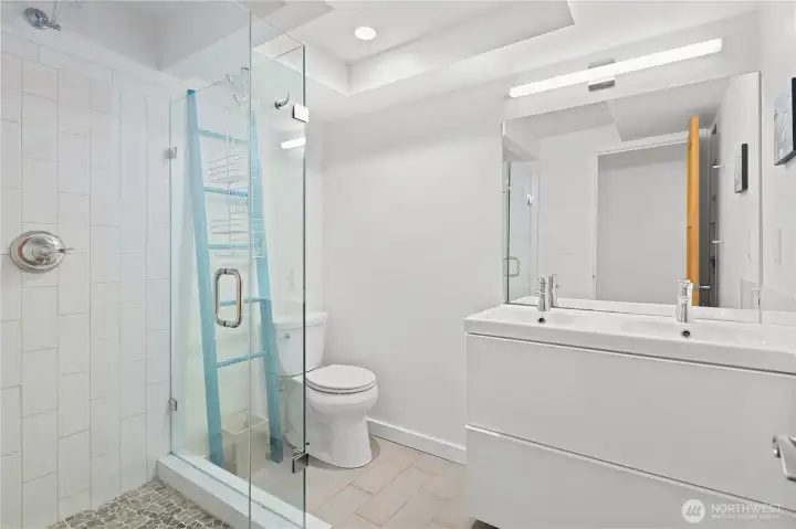 Lower level bathroom