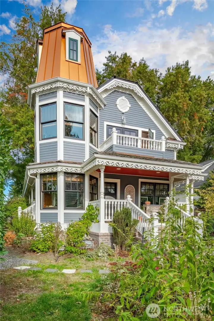 View of the rear of the house.