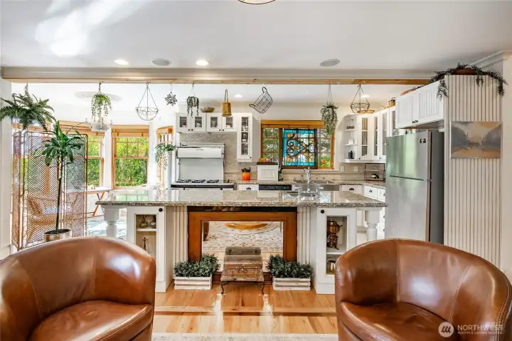 Kitchen from the family room