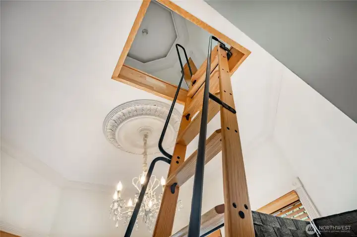 Ladder leading to the 3rd floor Nook. So cool!