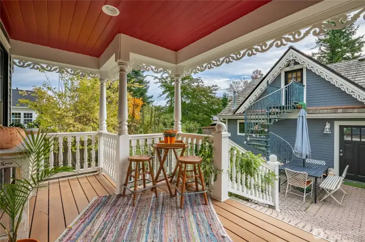 Back deck covered patio.