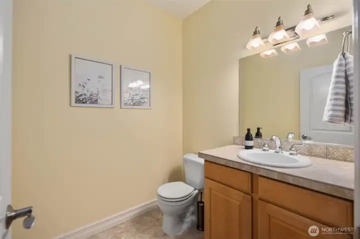 Half bath on the main level