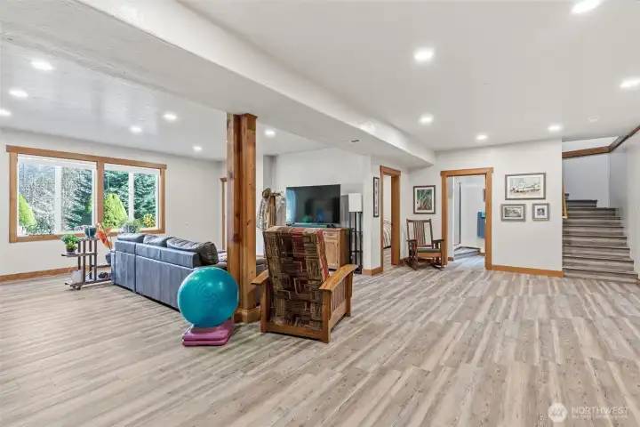 downstairs living space