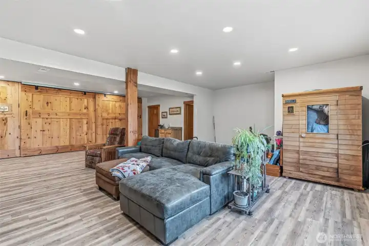 downstairs living space