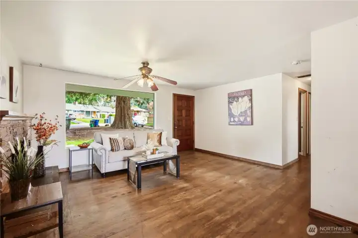 Living room and hallway