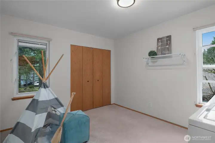 Bedroom 3 and laundry room Bedroom 3 and laundry room