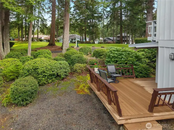 Left side of the home. Left side of the home.