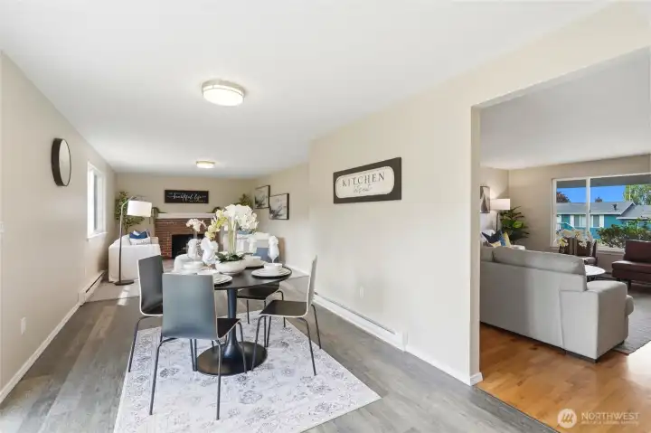Dedicated dining area for everyday meals and special occasions. Easy connection to the kitchen and living spaces. Dedicated dining area for everyday meals and special occasions. Easy connection to the kitchen and living spaces.