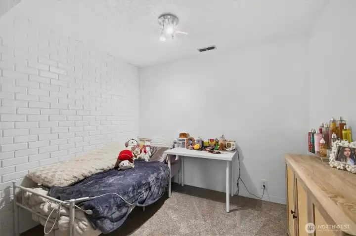 Versatile lower lever room that could be office space or bedroom