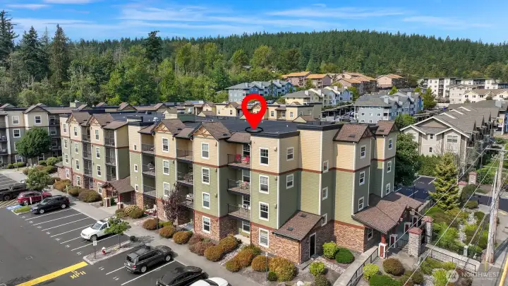 Top floor corner unit