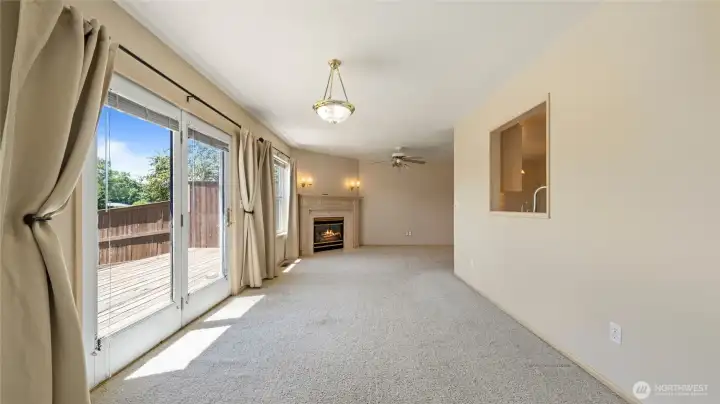 998 - Main patio doors & kitchen pass thru