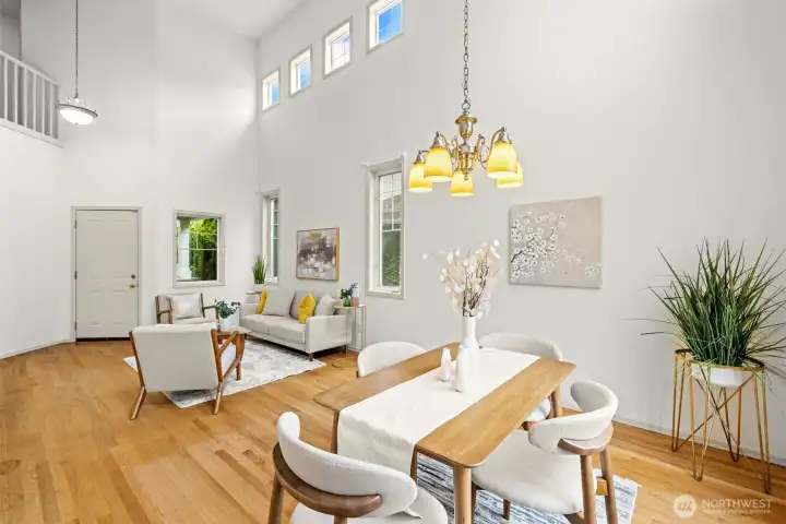 Light filled Living room and Dining Room Light filled Living room and Dining Room