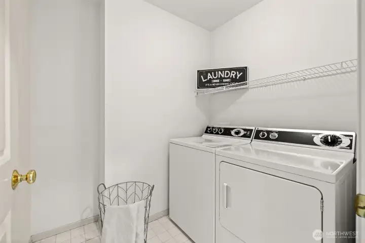 Laundry room located upstairs Laundry room located upstairs