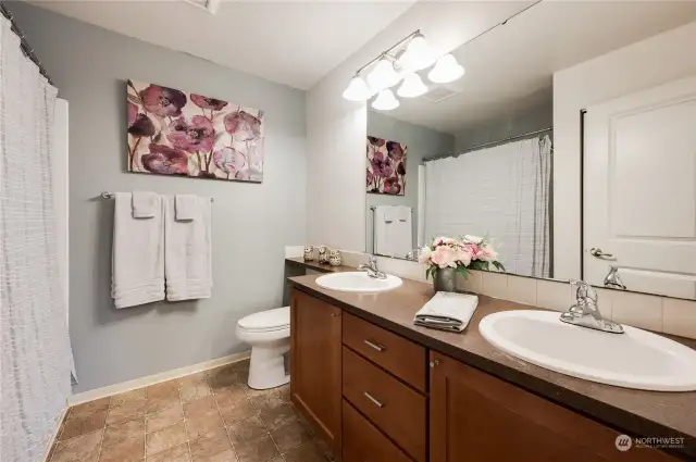 Hall Bath with Tub and Shower Combo