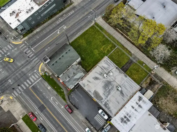 Top arial view of the property which shows the back of the property.