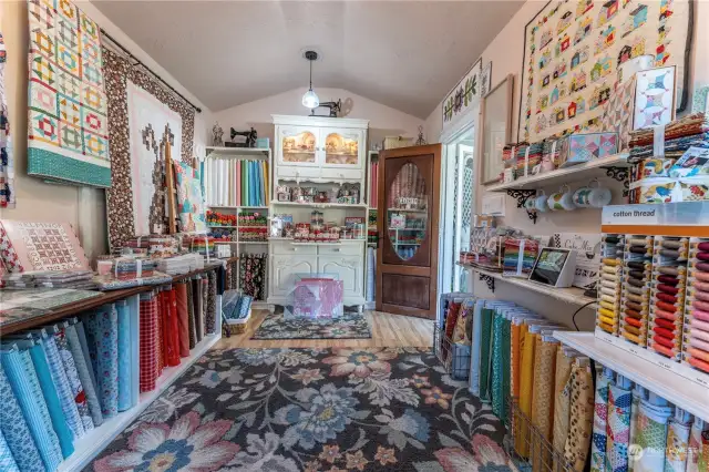 Quilt shop interior