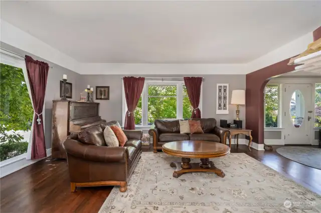 South and West Facing Windows in Living Room