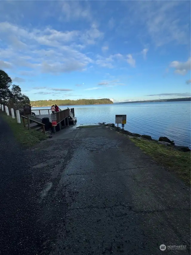 Private boat launch ramp