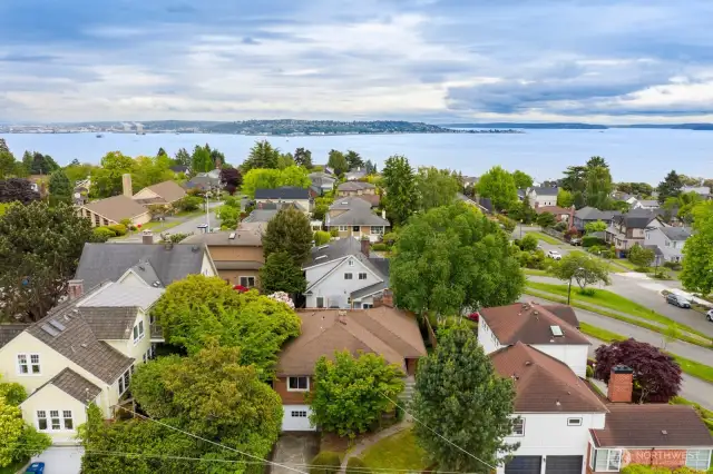 Aerial looking South