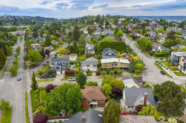 Aerial looking North