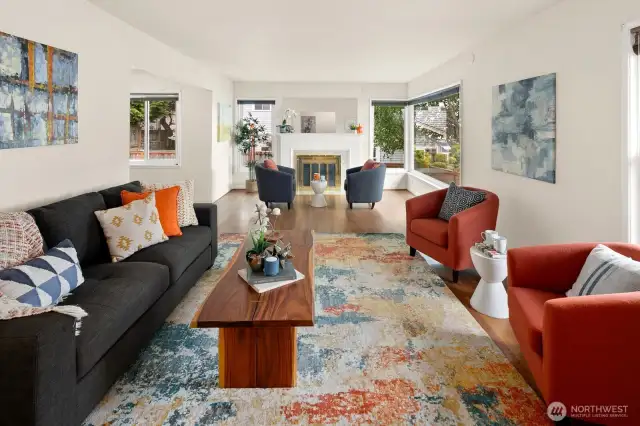 Spacious living room