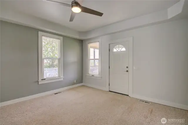 Front entry to living room.