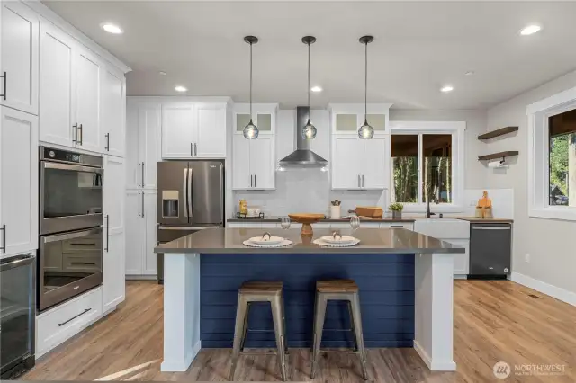 Kitchen with island