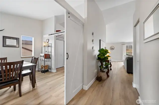 Entry with a flex room that could be dining, den or home office