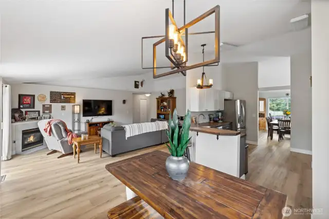 Dining space off kitchen