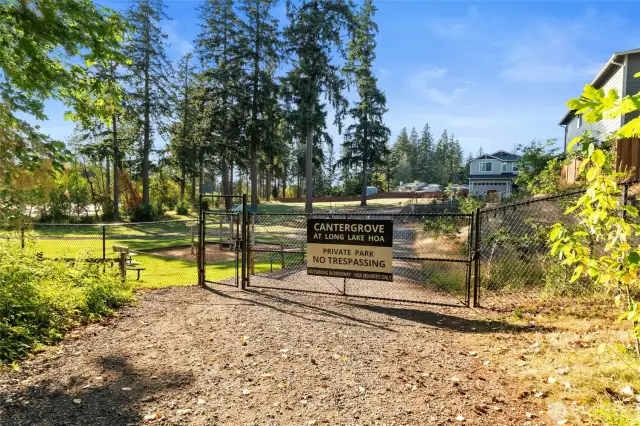 Gated to Community Park
