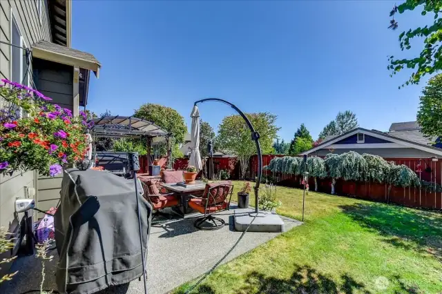 A Patio for dining Al fresco