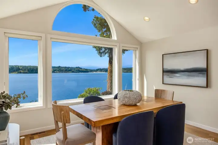 Sitting here feels like you are perched above the water!