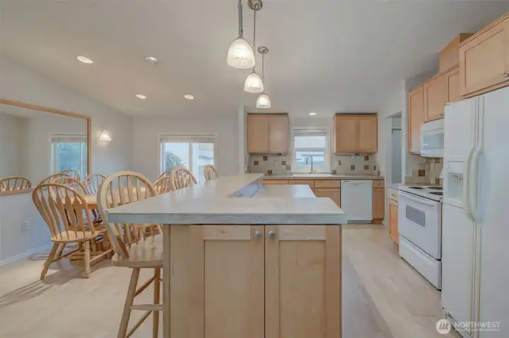 All kitchen appliances are included with sale.