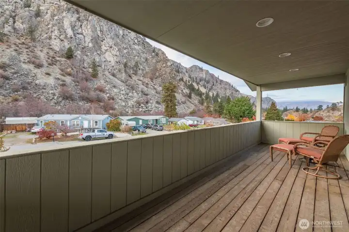 View from covered deck off bonus room.