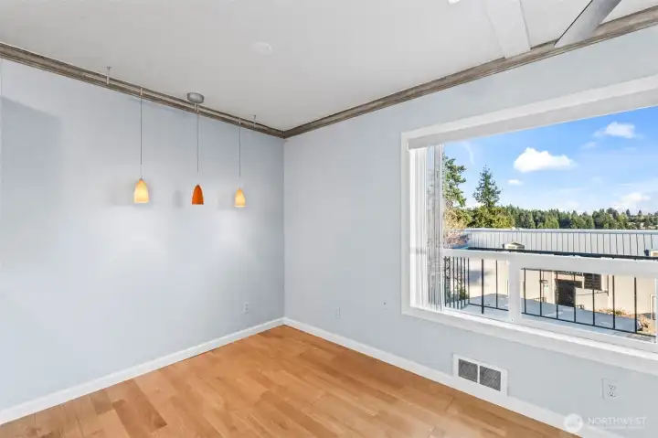 Dining nook with a view