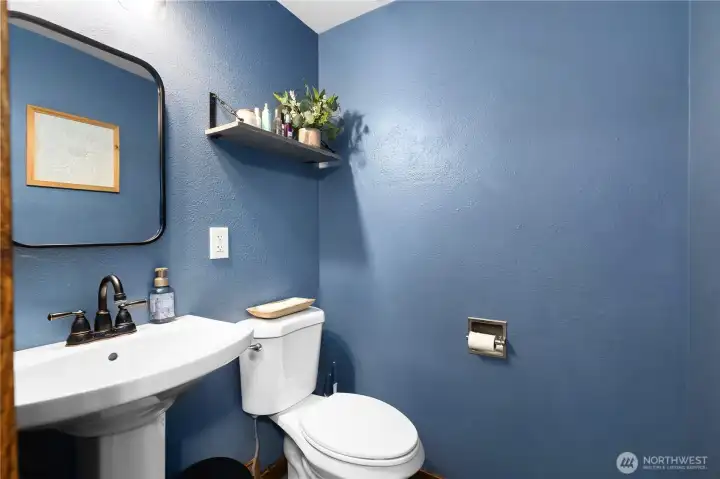 Private bathroom at end of hallway.