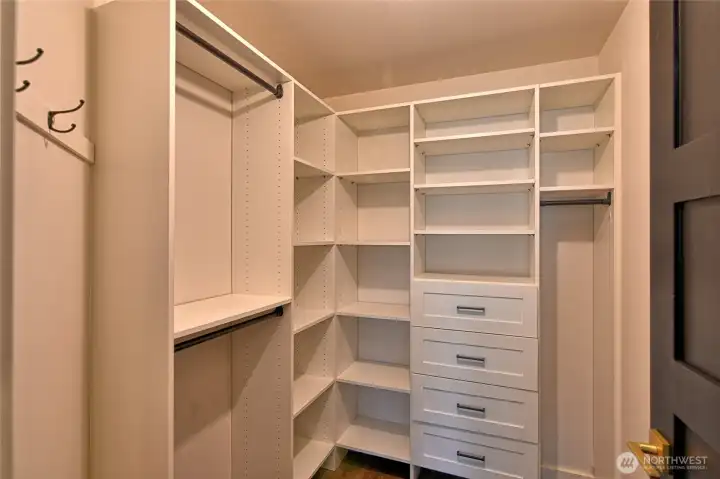 Walk-in closet in Primary is huge.