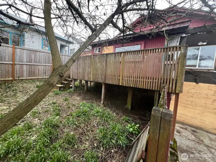 Backyard deck