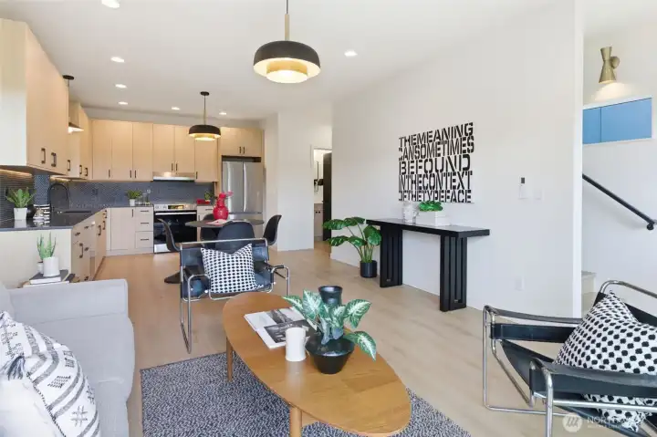 Spacious open concept main level living.