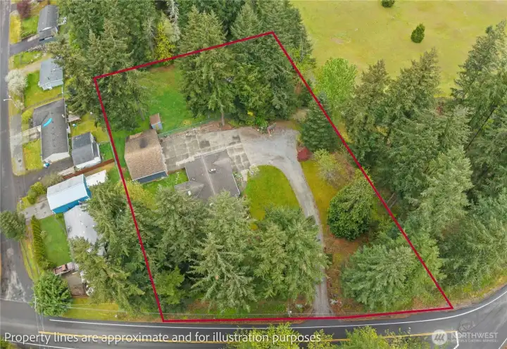 Approximate property lines