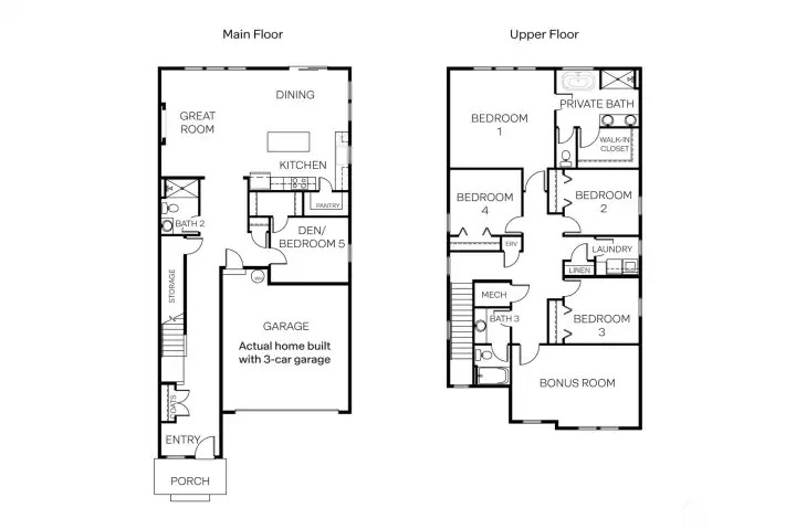 Emerald Floor Plan rendering Emerald Floor Plan rendering