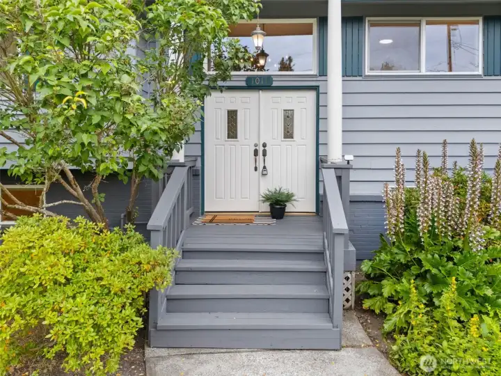 Double Door Entry to 1011 Carol Way, Edmonds Double Door Entry to 1011 Carol Way, Edmonds